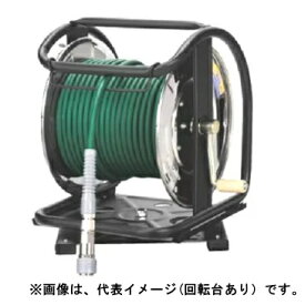 フジマック　高圧用C型ドラム（スチール）　回転台あり　マッハ高圧ホース内径6mm×30M・ロック一発カプラ付　HPD-630TC