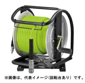 フジマック　マッハ高圧用C型ドラム（スチール）回転台なし　ウルトラライトホース（グリーン）内径6mm×30M・軽量ワンタッチロックカプラ付　ULD-630G-C