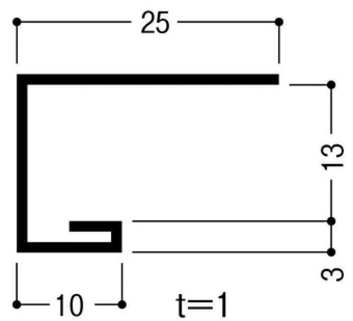 楽天市場】フクビ F見切 D-3号 L=1820mm ボード厚12.5mm用【※メーカー 