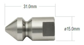 アサダ　1/4″逆噴射ノズルT型前方1穴　HD38130
