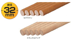 マツ六 32mm丸棒手すり 32NC4R 4m ナチュラルクリア 【お買い得5本入】【※カタログ共通画像使用のため、商品画像・カラーにはご注意ください!!】 【※メーカー直送品のため代金引換便