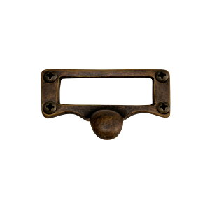 ゴーリキアイランド 真鍮 ハンドル(ラベルシリーズ) S 古色【真鍮 アンティーク ブラス 雑貨】【※メーカー取寄の諸経費が送料に含まれております】