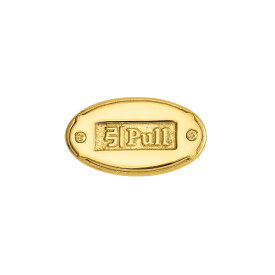 ゴーリキアイランド　真鍮　サインプレート　SOV　金色　文字｢PULL｣【真鍮　アンティーク　ブラス　雑貨】【※メーカー取寄の諸経費が送料に含まれております】