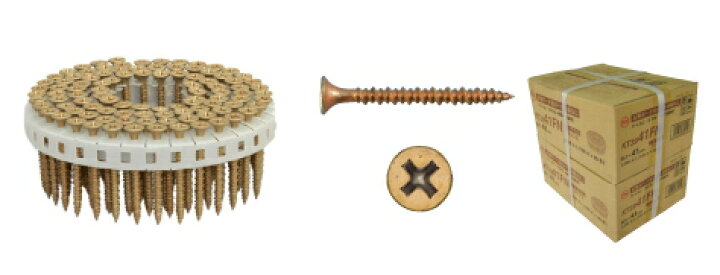 楽天市場】カナイ ロール連結ビス KT3941 ゴールド（100本×20巻）【※4 