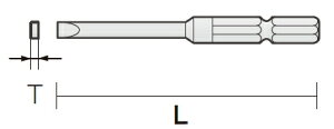 HiKOKI/ハイコーキ(日立電動工具) 3mm ドライバビット 70mm No.983688