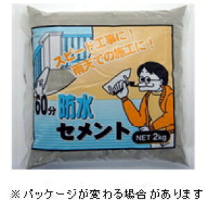 家庭化学工業 60分防水セメント 2kg グレー
