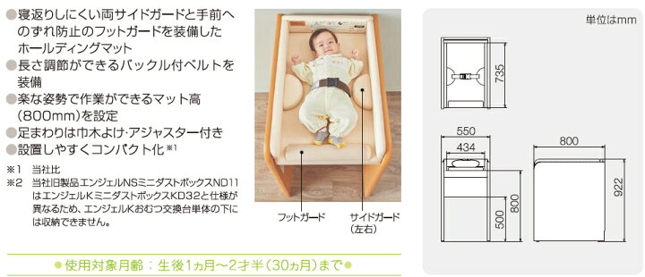 楽天市場】Combi（コンビウィズ） エンジェルK おむつ交換台単体セット 