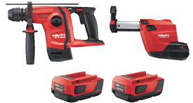 HILTI（ヒルティ）　21.6V充電式ロータリーハンマードリル（SDSプラス）　TE6-A22 P2/4.0Ah DRSコンボ【4.0Ahバッテリー×2個・充電器・ダストリムーバルシステム・ケース付】