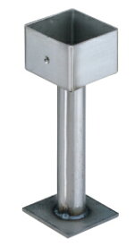 KGY工業　柱受金物　ステンレス製 角型　100角　ヘアライン　HH1-100K　(1本)
