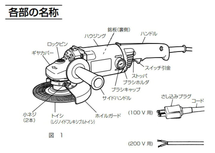 楽天市場】HiKOKI/ハイコーキ AC100V 180mm 電気ディスクグラインダ 