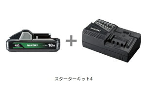 HiKOKI/nCR[L@X^[^[Lbg4@UC18YFSL(B)@[Zbge:obe[(BSL1840M)×1+[d(UC18YFSL)]