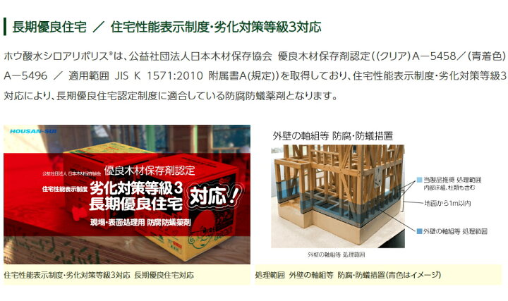 楽天市場】日本ボレイト ホウ酸水 シロアリポリス BHK-1870（クリア 