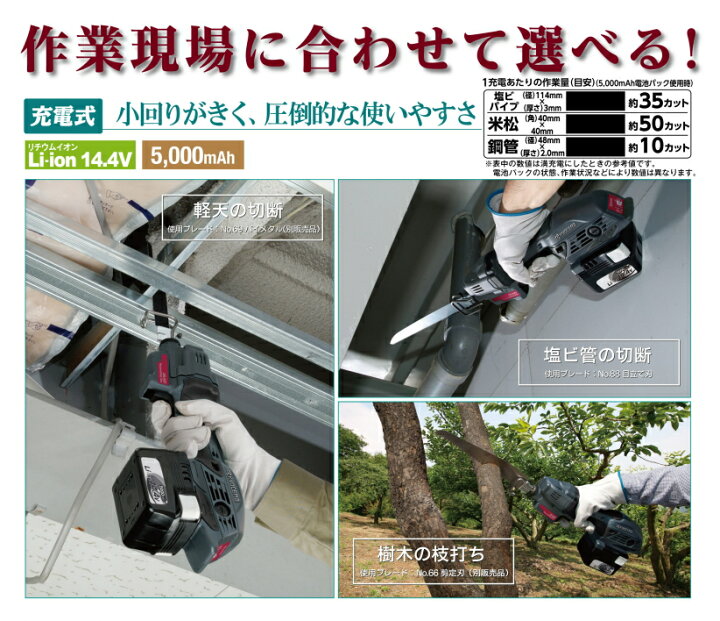 楽天市場】京セラ（旧リョービ） AC100V 小型レシプロソー ARJK120KT 