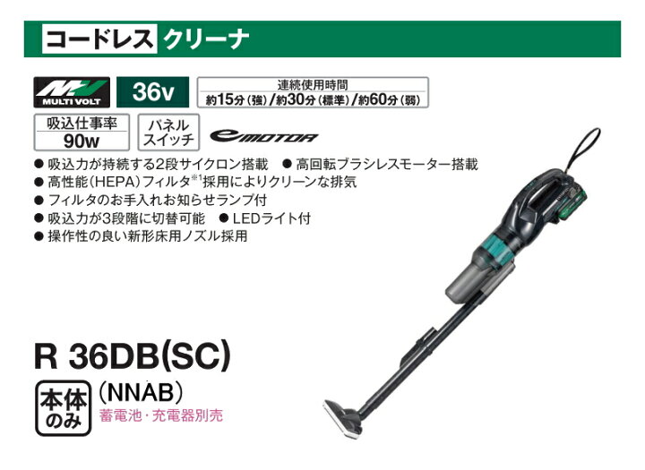 コードレスクリーナ ハイコーキ 掃除機 36v 限定色 未開封 HiKOKI 