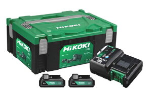 HiKOKI/�n�C�R�[�L�@�X�^�[�^�[�L�b�g6�@UC18YDML(S)(2J)�@[�o�b�e���[(BSL1250MT)×2��+�[�d��(UC18YDML(S))+�V�X�e���P�[�X�t��]