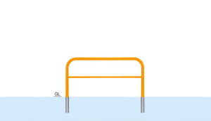帝金 バリカー横型 Y82C3-15 スタンダード 脱着式【個人宅配送の場合は都度送料お見積りとなります】