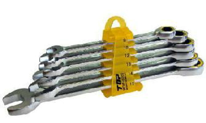 楽天市場】TOP（トップ工業） 6丁組ラチェットコンビセット RCW-6000 