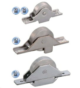 ヨコヅナ ステンレス戸車 袖平型 ステンレス枠 42mm SAS-0423【1個入】