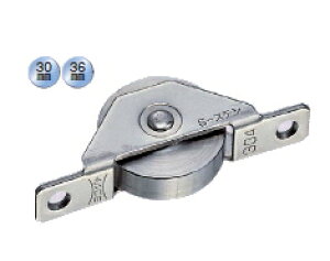 ヨコヅナ S-ステンレス戸車 平型 ステンレス枠 30mm SAS-S302【12個入】