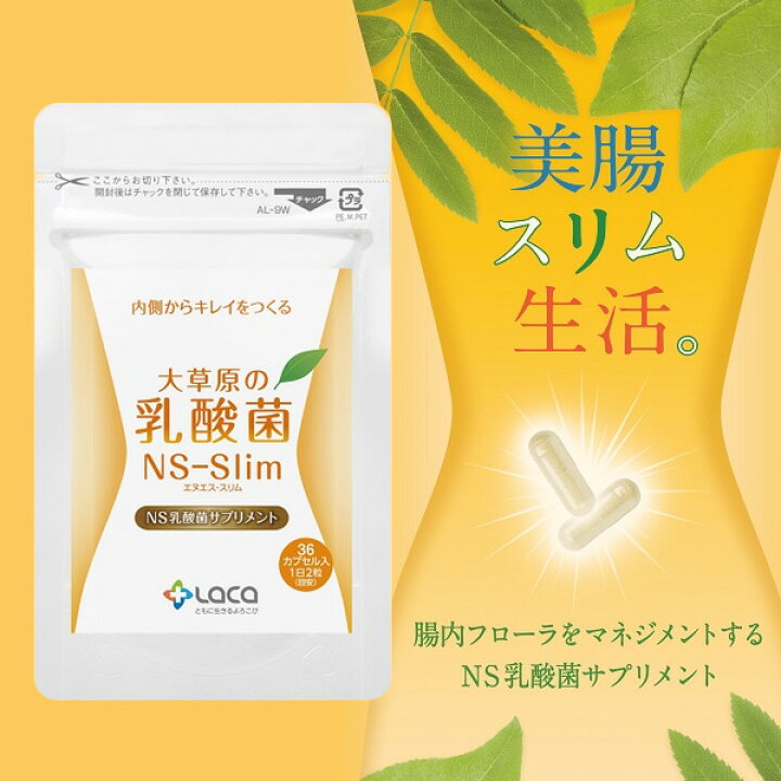 楽天市場】大草原の乳酸菌 NS-Max36粒とNS-Slim36粒 選べる2個セット 