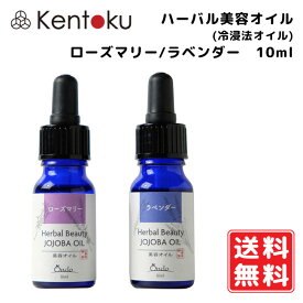 山澤清 ハーバル美容オイル ローズマリー/ラベンダー 10ml　オーガニック マッサージオイル ハーブ研究所 精油不使用 フェイシャルオイル 低刺激 無香料 無添加化粧品 有機栽培 無農薬栽培 スキンケア 乾燥 保湿 クリックポスト発送 代金引換できません 送料無料