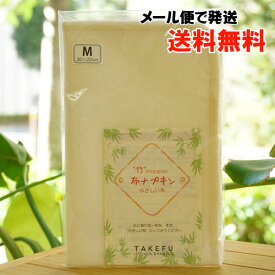 竹から生まれた布ナプキン やさしい布 M(少ない日の夜用)【ナファ生活研究所】 TAKEFU【メール便の場合、送料無料】