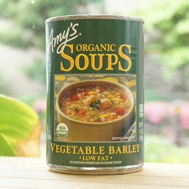 Amys 有機ベジタブルバーリースープ/400g【アリサン】 ORGANIC SOUPS Vegetable Barley