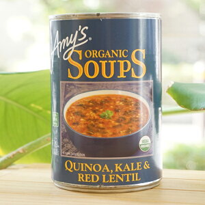 Amys L@LkA P[ eBX[v/408gyATz ORGANIC SOUPS Quinoa Kale & Red Lentil
