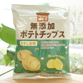 おいしい純国産 無添加ポテトチップス(うすしお)/55g【ノースカラーズ】　調味料(アミノ酸)無添加