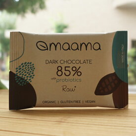 オーガニックローチョコレート85%＆プロバイオティクス/30g【マーマ】