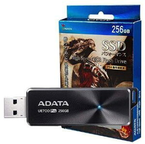 A-DATA AUE700PRO256GSSDP 256GB SSD �p�t�H�[�}���X �n�C�X�s�[�h USB �t���b�V���h���C�u UE700 Pro �ő�Ǎ����x�F360MB/�b PS4 ���[�J�[����m�F�� �u���b�N (����E�����͔����s��)