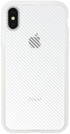 UNiCASE iPhone X/XS用ケース MONOCHROME CASE (Slash Stripe White) UNI-CSIPX-6MOSSB (沖縄・離島はメール便のみ発送可能)