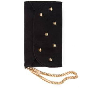 Sonix (\jbNX) iPhone X/XSpP[X 568-0001-0603 (蒠^/ϏՌ/3܂/xxbgf/J[h[/Xgbvt) WRISTLET CASE EMBELLISHED VELVET BLACK(E̓[ւ̂ݔ\)