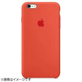 【純正】Apple(アップル) iPhone 6s Plus／6 Plus用　シリコーンケース　オレンジ　MKXQ2FE/A (※Plus専用 ※6/6sは非対応)(沖縄・離島はメール便のみ発送可能)