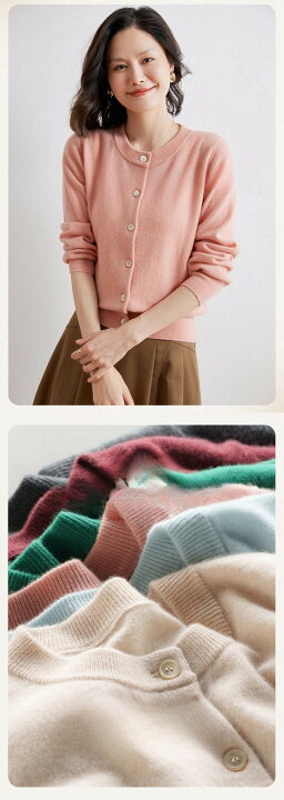 楽天市場】カシミヤ100% ニット カーディガン カシミア 春 夏 秋 