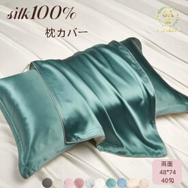 40匁 シルク枕カバー シルク100% 夏のシルク氷 アイスクリーム シルク枕カバー 枕カバーのペア 48*74 6A 天然 美髪 美肌 保湿 ヘアケア おしゃれ ギフト プレゼント 贈り物 自宅用 引越し祝い 結婚祝い 寝癖軽減 寝心地 肌触りシルク AB両面 Aシルク100% Bアイスクリーム
