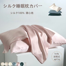 封筒式 シルク枕カバー 16匁 48*74 シルク睡眠枕カバー シルク100% 桑枕カバー 7色 摩擦を軽減 滑らかな肌触り 美しい光沢 絹 枕 涼しい ギフト プレゼント 贈り物 自宅用 母の日 引越し祝い 結婚祝い 寝癖軽減 寝心地 肌触りシルク 敏感肌 光沢 両面 おしゃれ