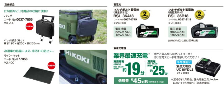楽天市場】【在庫あります】【本体のみ 電池別売りです】HIKOKI コードレス冷温庫【UL18DB NMG UL18DB(NMG)】色: フォレストグリーン容量25リットルハイコーキ 工機ホールディングス旧日立工機 : 建材ステーション 楽天市場】【在庫あります】【本体のみ 電池別売りです】HIKOKI コードレス冷温庫【UL18DB NMG UL18DB(NMG)】色: フォレストグリーン容量25リットルハイコーキ 工機ホールディングス旧日立工機 : 建材ステーション