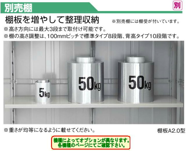 楽天市場】*【送料別途】ヨド物置 エスモ オプション 棚板【ESF-1809-S 