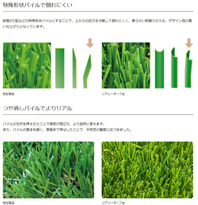 楽天市場】リアリーターフ アメリカーナロング（1m×10m）芝丈 