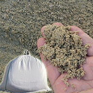 山砂（通し砂・左官砂） 高知産 土嚢袋 20kg セメント用砂・あそび砂・遊び砂・砂場の砂・ガーデニング・…