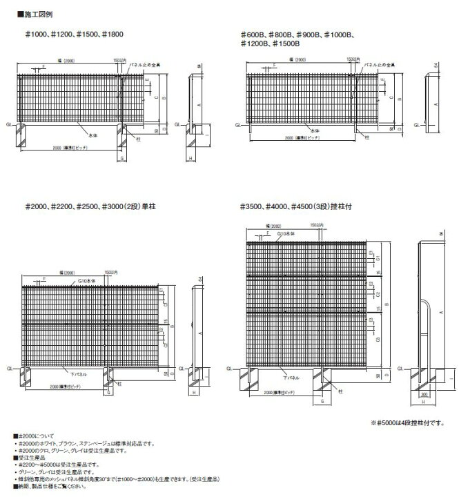 楽天市場 メッシュフェンスg10 高さ900用b柱 接続金具 固定フックセット含む ブロック塀用柱 積水樹脂 表札ポストグレーチングの通販売店