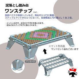 ワンステップ　OS-6036　泥落し踏み台　玄関マット　踏み台　ブラシマット　仮設入口