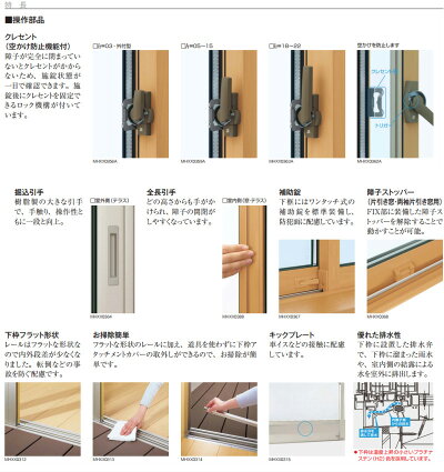 樹脂とアルミの複合サッシ2枚建半外付型07407W780×H770面格子付引違い窓YKKapエピソードTypeS