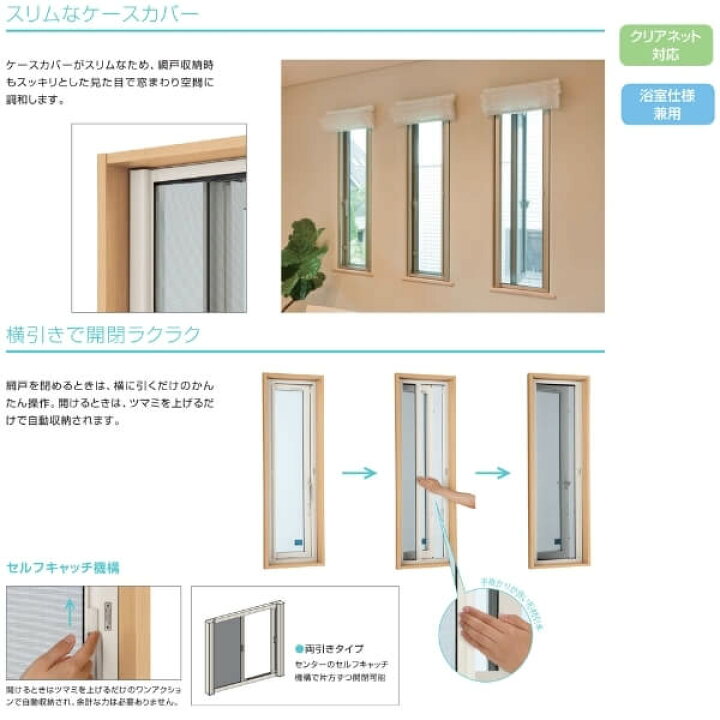楽天市場】YKK 横引きロール網戸 XMY 両引きタイプ オーダーサイズ 