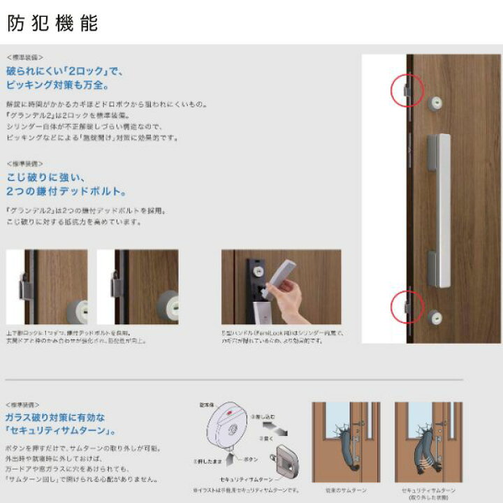 楽天市場 8月はエントリーで全品p10倍 高断熱玄関ドア リクシル グランデル2 ハイグレード仕様 樹脂枠 801型 片開きドア W939 H2330mm トステム Lixil Tostem 玄関ドア 扉 新築 新設 玄関ドア 高断熱 おしゃれ リフォーム Kenzai 法人様は送料無料 建材百貨店