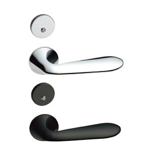 永大産業 スキスムT レバーハンドル T1BM型 間仕切錠 丸座タイプ (2種類)