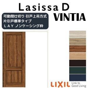 可動間仕切り 片引き戸 標準タイプ 引戸上吊方式 ラシッサD ヴィンティア LAY ノンケーシング枠 1620/1623 リクシル トステム 室内引戸 リフォーム DIY kenzai