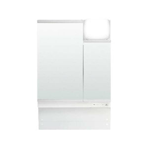 ピアラ ミラーキャビネット 間口W600mm MAJX2-602TZJU 2面鏡 アジャストミラー 電球形LED 全収納 全高1780〜1900mm用 くもり止めコート付 洗面台 おしゃれ kenzai