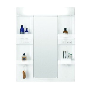 ピアラ ミラーキャビネット 間口W600mm MARE-601XS 1面鏡 スタンダードLED 収納付 全高1900mm用 くもり止めなし 洗面台 おしゃれ リクシル LIXIL INAX イナックス kenzai